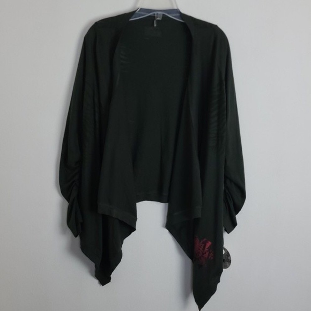 New People's liberation Cascading Cardigan Sweater Sz M